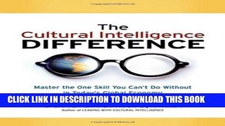 Best Seller The Cultural Intelligence Difference: Master the One Skill You Can t Do Without in