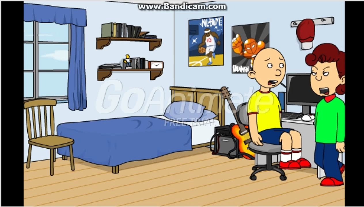 Caillou watches THX intro on youtube and Gets Grounded
