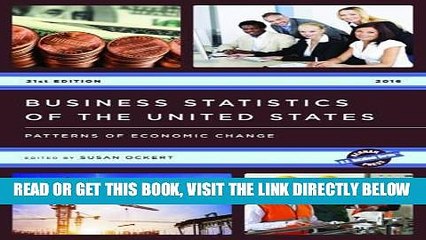 [READ] EBOOK Business Statistics of the United States: Patterns of Economic Change (U.S. DataBook