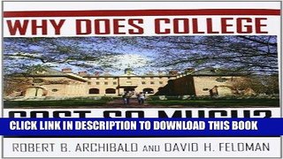 [READ] EBOOK Why Does College Cost So Much? BEST COLLECTION