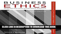 Ebook Business Ethics: Readings and Cases in Corporate Morality Free Read