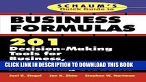 Ebook Schaum s Quick Guide to Business Formulas: 201 Decision-Making Tools for Business, Finance,