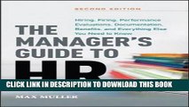 Ebook The Manager s Guide to HR: Hiring, Firing, Performance Evaluations, Documentation, Benefits,