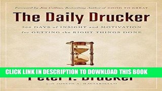 Best Seller The Daily Drucker: 366 Days of Insight and Motivation for Getting the Right Things