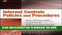 Ebook Internal Controls Policies and Procedures Free Read