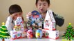 Lots of Kinder Surprise Eggs unboxing! Mickey Mouse Barbie Peppa Pig Doc McStuffins Santa Clause