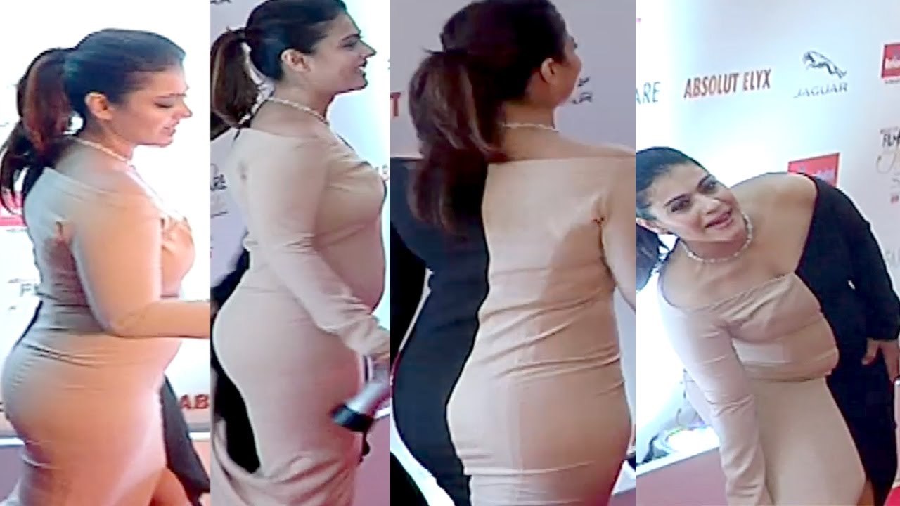 Kajol Hot Figure Exposed In Skin-Tight Dress