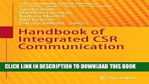 [New] Ebook Handbook of Integrated CSR Communication (CSR, Sustainability, Ethics   Governance)