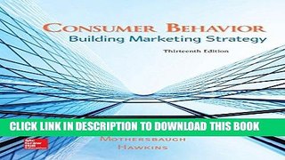 [READ] EBOOK Consumer Behavior: Building Marketing Strategy ONLINE COLLECTION