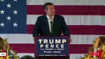 Ted Cruz Does Not Say Trump’s Name In First Stump Speech
