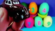 Learn Numbers ! Counting from 1 to 9 with Play Doh Surprise Eggs English Numbers Video for Kids