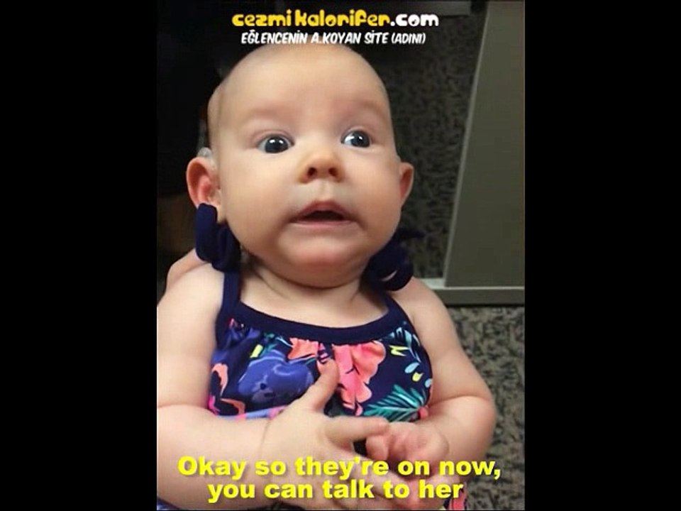 İşitme Engelli Bebeğin Cihazlar Sayesinde Annesinin Sesini İlk Kez Duyması