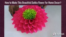 DIY Room Decor with Amazing Dahlia Flower | DIY Crafts | Home Decor Project
