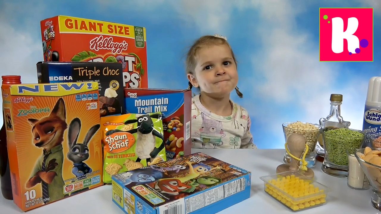Катя делает сладкие батончики из Мюслей и Желеек Головоломка и Зверополис и неудачный ирис новое видео 2016