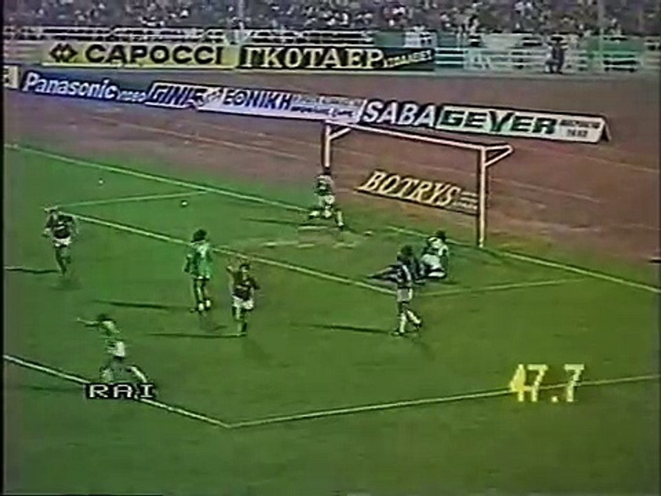 02.10.1985 - 1985-1986 UEFA Cup 1st Round 2nd Leg Panathinaikos FC 1-1 Torino FC