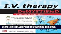 [PDF] IV Therapy Demystified: A Self-Teaching Guide Popular Collection