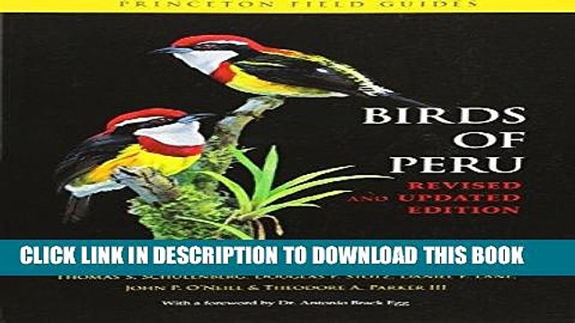 [BOOK] PDF Birds of Peru (Princeton Field Guides) New BEST SELLER