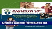 [PDF] Owning Up Curriculum: Empowering Adolescents to Confront Social Cruelty, Bullying, and