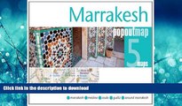 FAVORIT BOOK Marrakesh PopOut Map: pop-up city street map of Marrakesh city center - folded pocket
