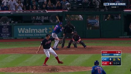 WS2016 Gm7: Zobrist gives Cubs lead in 10th on double