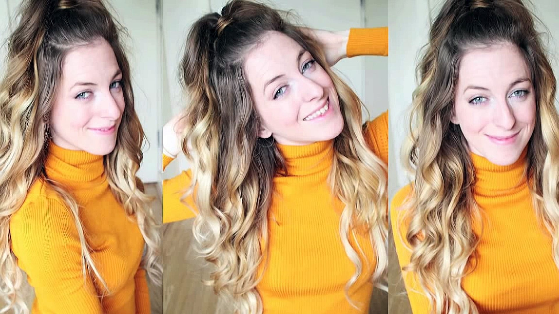 Ariana Grande Inspired Half Up Half Down Ponytail Hairstyle Dailymotion Video