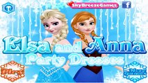 Elsa And Anna Party Dresses - Disney Princess Movie Game - Frozen - totalkidsonline