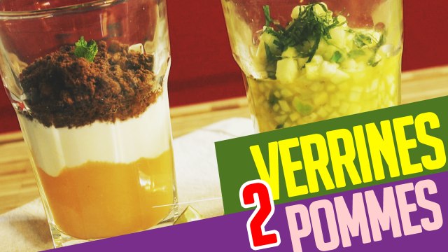 Deux recettes de verrines de pommes ! Fraicheur ou douceur ?