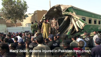 Several dead, scores injured as Pakistan trains collide