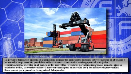 Curso Carnet de Carretilla Elevadora Portacontenedores (Online)