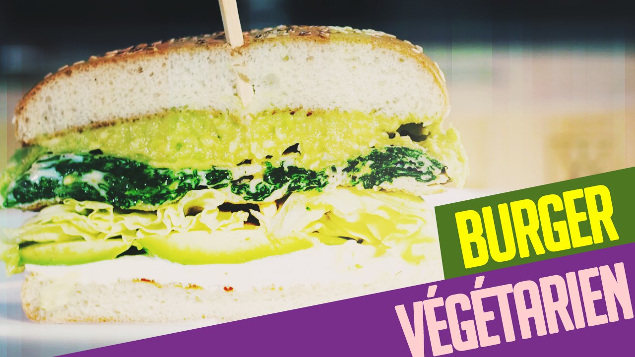 Recette d'un burger végétarien healthy avec du guacamole !