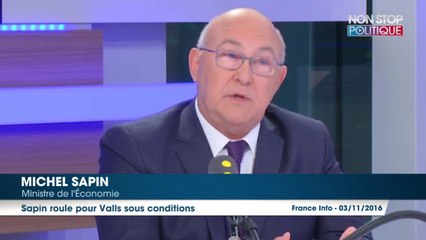Michel Sapin n’exclut pas une candidature de Manuel Valls en 2017