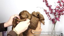 Bridal wedding updo.  Hairstyle for long hair