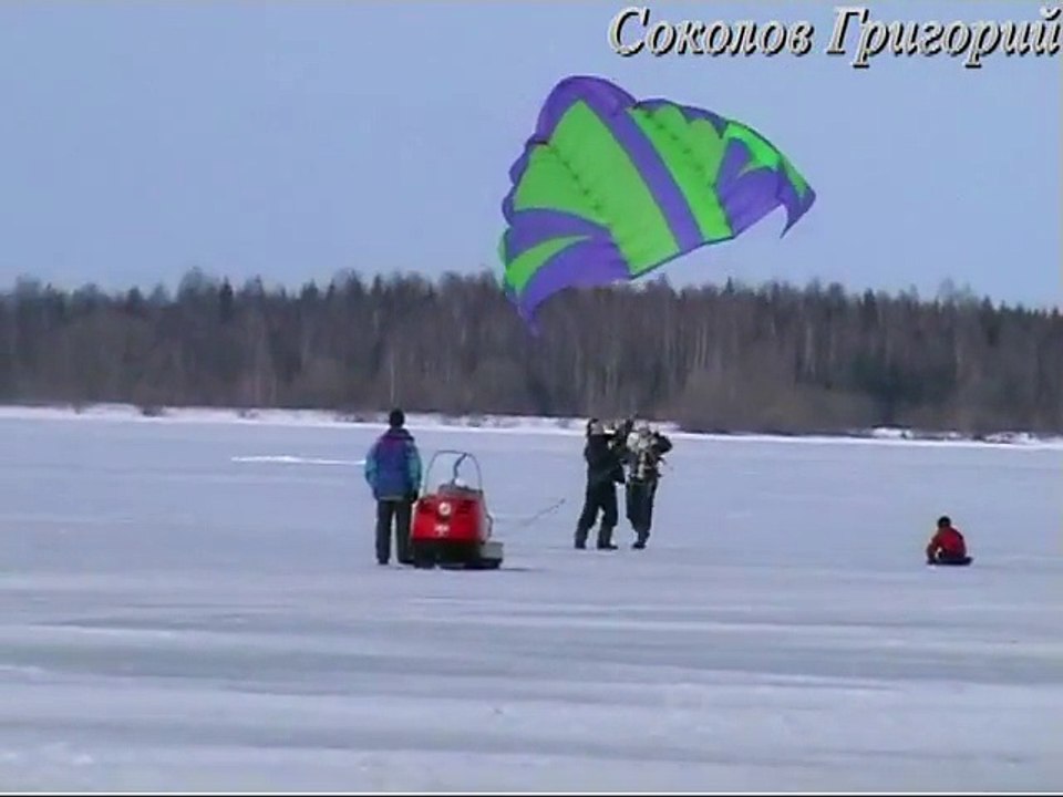 Самодельный воздушный змей,как буксируемый парашют