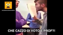 ALUNNO UMILIA IL PROFESSORE DI FRONTE A TUTTI CON OFFESE E BESTEMMIE!