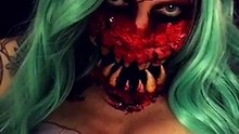 Sarah Mudle avait l'un des maquillages les plus terrifiants pour Halloween. Un body painting hors du commun