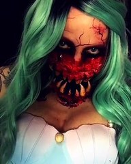 Sarah Mudle avait l'un des maquillages les plus terrifiants pour Halloween. Un body painting hors du commun