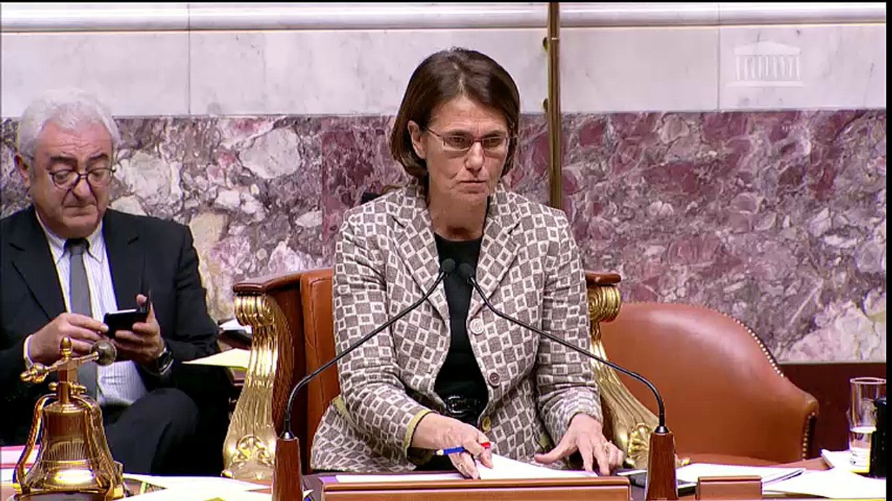 Ségolène Royal, ministre de l'écologie répond à J.Giraud sur le train de nuit