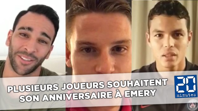 PSG: Plusieurs joueurs souhaitent son anniversaire à Emery en vidéo