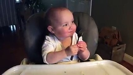 This little comedian loves making her parents laugh in the room