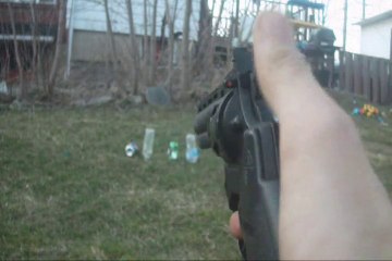 Crosman 357 revolver target shooting #2