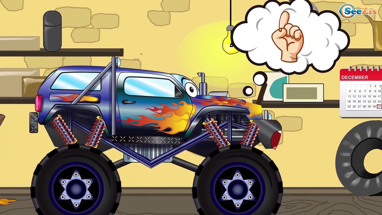 Camion pompier et Voiture de Police | Dessins animés pour enfants | Vidéo éducative