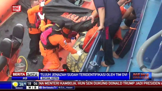 7 Jenazah Korban Kapal Tenggelam Berhasil Diidentifikasi