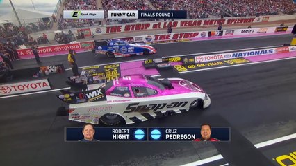 Cruz Pedregon knows how to win a drag race in style.