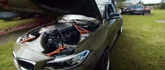 This BMW M2 with a big V8 is a perfect drift missile.