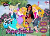 Disney Princess Elsa Cinderela and Anna Tandem - Games for little kids