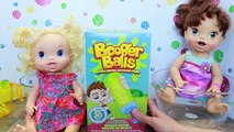 Baby Alive EATS BOOGER BALLS! Gross Slime Boogers DIY Maker & Diaper Change DisneyCarToys