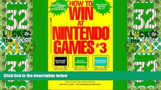 Big Deals  How to Win at Nintendo Games  Best Seller Books Best Seller
