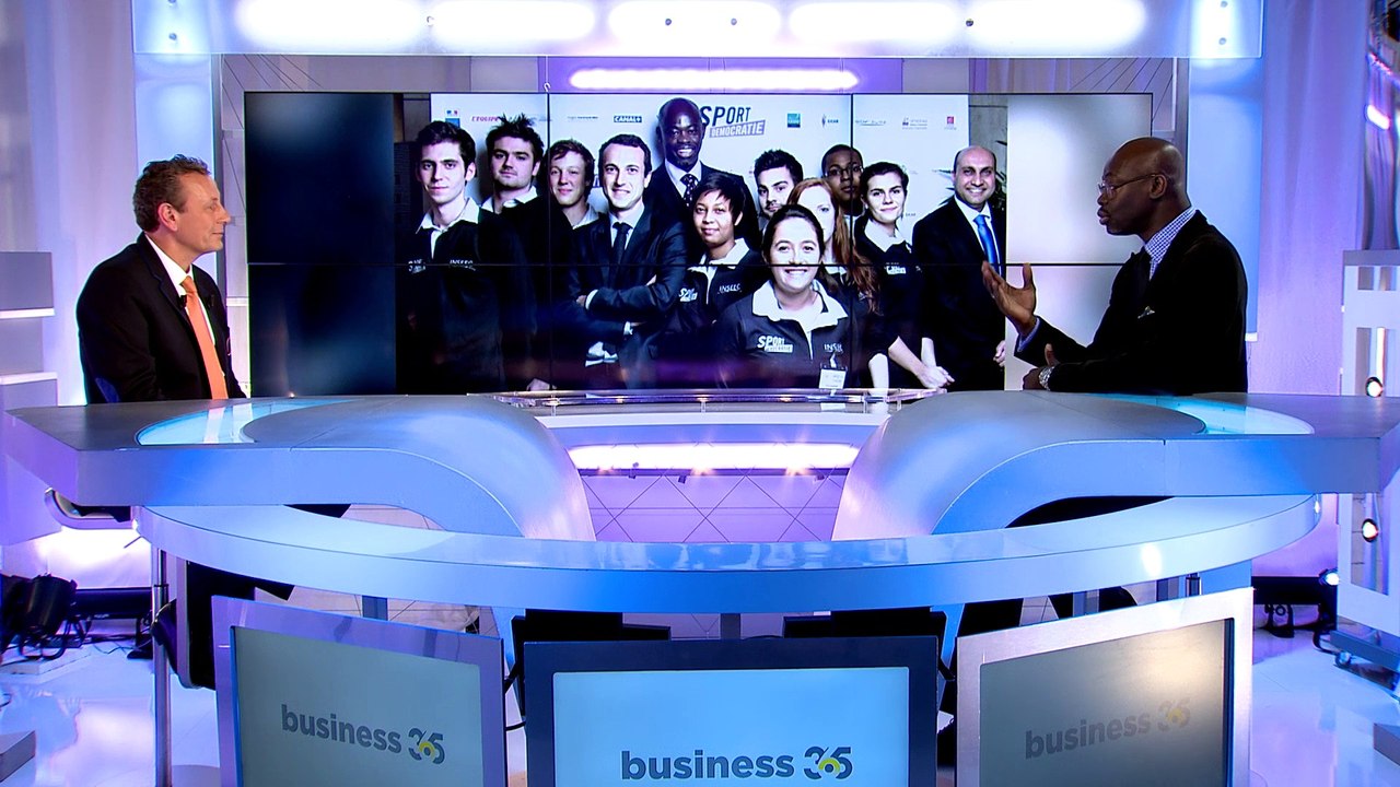 Sylvère-Henry Cissé, Journaliste Canal + et Fondateur de Sport & Démocratie invité par Alain Marty dans Business 365