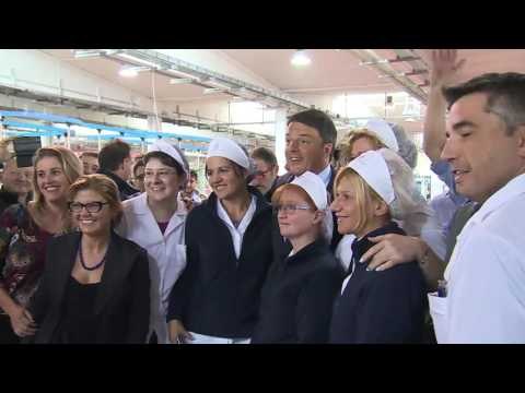Saronno (VA) - Visita del Presidente Renzi all’azienda ILLVA (03.11.16)