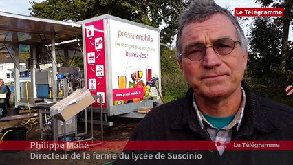 Morlaix Le "Pressi-Mobile" au lycée de Suscinio